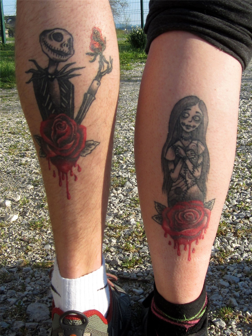 Jack and Sally couple tattoos  Alley Cat Tattoo Studio  Facebook