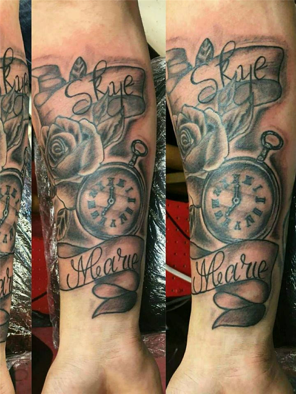 Customized Clock Tattoos