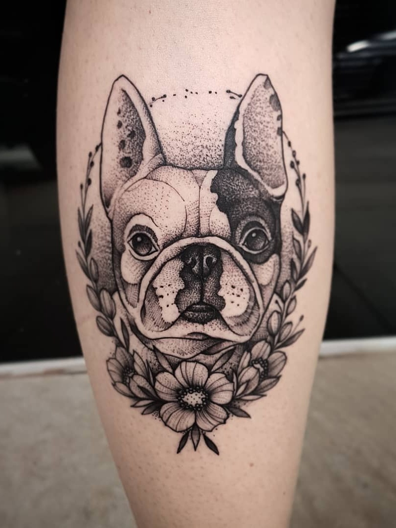 Cute Bulldog Tattoo Ideas