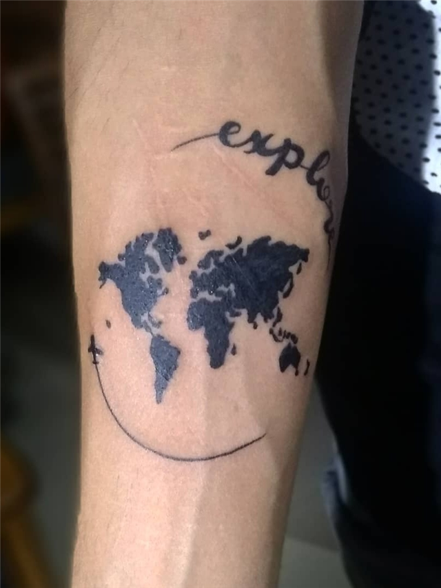 670+ Free Tattoo Simple World Map HD Tattoo Images