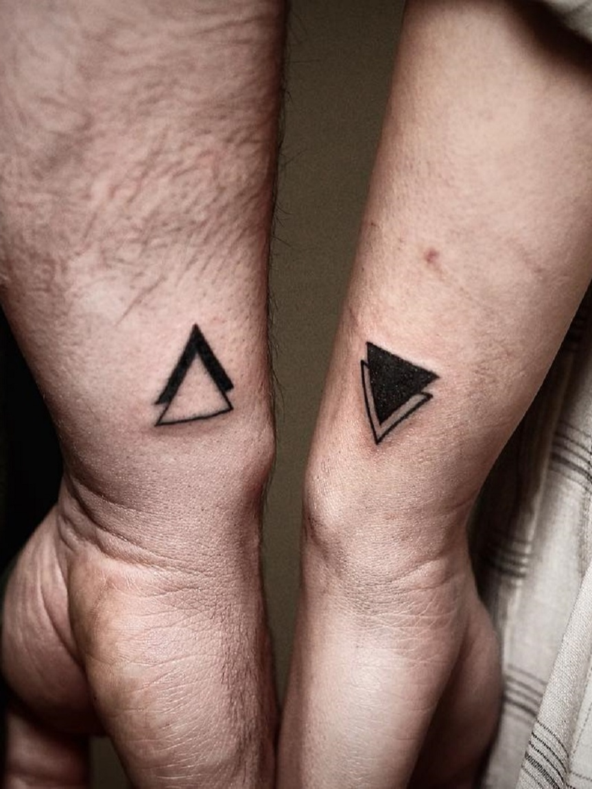 Popular Geometrical Shaped Triangle Tattoos With Meanings
