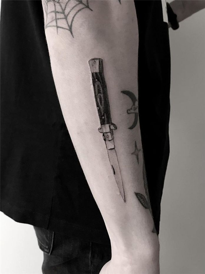 Chef Knife Tattoos  40 New Best Tattoos For Kitchen Lover